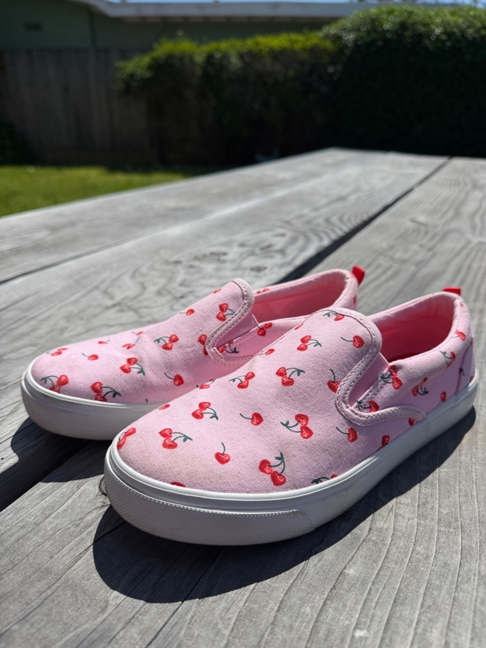 Old Navy Pink Cherry Slip-On Sneakers for Kids
